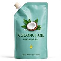 Sachet Doypack Personnalisé Imprimé avec Bec Verseur pour l'Emballage Alimentaire – Idéal pour l'Huile d'Olive et l'Huile de Coco