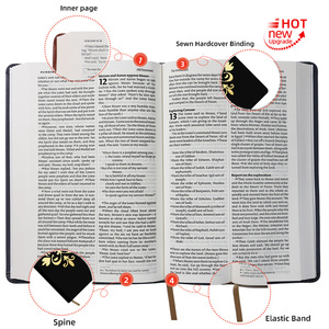 <span class=keywords><strong>Biblia</strong></span> Sagrada ASV Cristiana, Tamaño A12, Hermosa, Negra, Encuadernación con Lomo Expuesto, Estampado <span class=keywords><strong>en</strong></span> Relieve, Impermeable - Product Image 2