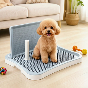 Bac à litière pour chien avec poteau anti-éclaboussures intégré - Idéal pour les petites races - Stock local en Pologne prêt à être expédié - Product Image 1