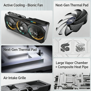 NUEVA Tarjeta Gráfica GIGABYTE <span class=keywords><strong>GeForce</strong></span> RTX 5080 GAMING OC 16G GDDR7, Componentes de Computadora para Juegos de Escritorio, en Stock - Product Image 3