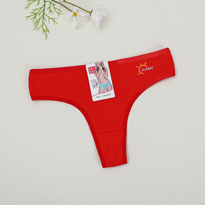Ropa interior Sexy de tiro bajo para mujer, <span class=keywords><strong>Tanga</strong></span> de algodón sin costuras, bordado elástico, logotipo, <span class=keywords><strong>Tanga</strong></span> de pierna alta, bragas con espalda <span class=keywords><strong>en</strong></span> <span class=keywords><strong>T</strong></span> - Product Image 4