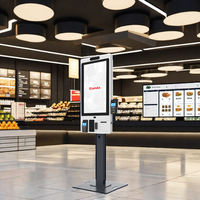 Kiosque interactif sur pied de 32 pouces avec écran tactile, terminal de paiement en libre-service, kiosque de point de vente