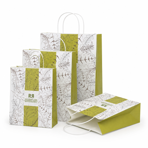 New Arrival <b>Biodegradable</b> Food Grade Custom Dimension Handheld <b>Paper</b> Bag - Product Image 5