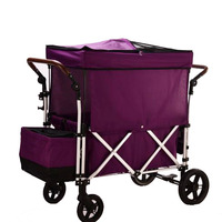Chariot de sport pliable avec pare-soleil, poussette pour enfants, chariot de sport de plein air, de plage, de parc, de Camping,