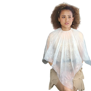 Lot d'accessoires de coiffure jetables imperméables et anti-salissures : écharpe, châle, tablier, enveloppe de protection pour permanente, multi-usages - Product Image 2