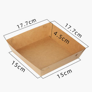 IMEE Caixa Em Forma De Barco 7 polegadas Durian Bolo Piquenique Caixa Aberta Churrasco Fried Food Hot Dog Snack Takeout <span class=keywords><strong>Box</strong></span> - Product Image 2