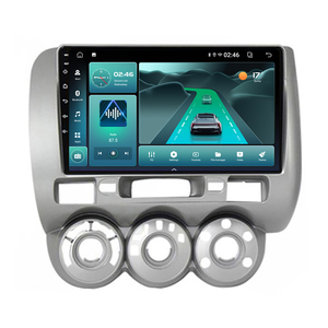BT 5.4 5G + 2.4G Wifi6 Xe Stereo Đài Phát Thanh Đa Phương Tiện Video Player Cho Honda Phù Hợp Với Jazz Thành Phố 2002 2003 2004 - 2007 LHD GPS Navigation - Product Image 1