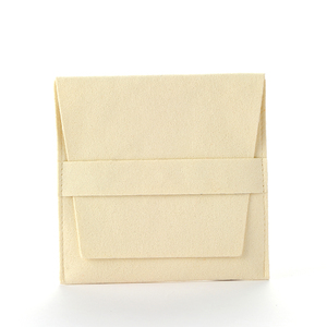 PackSecret Wholesale High-end Custom Logo Printed Microfiber <b>Envelope</b> Pocket Pouch for Ring Necklace Jewelry Bag Packaging - Product Image 2
