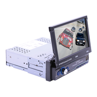 Lecteur DVD de voiture universel 7 pouces Écran tactile rétractable Multimédia MP5 BT USB FM Audio 1 Din Radio de voiture Android
