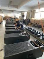 Double haut-parleurs DJ professionnels de 15 pouces bi-amp à gamme complète de 1600W