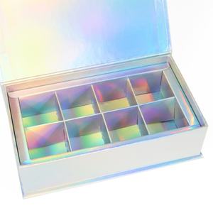 Nouvel arrivage personnalisé en carton écologique recyclé, doublé d'éponge magnétique, gaufré, de qualité alimentaire, irisé, rectangulaire - Product Image 5