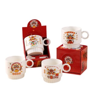 แก้วกาแฟเซรามิก - สไตล์เทรนด์แห่งชาติ พิมพ์โลโก้สำหรับงานอีเว้นท์ งานเปิดตัวสุดหรู โปรโมชั่นส่งถึงบ้าน ร้านกาแฟ ร้านน้ำชา - Product Image 3