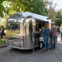 Goeasy Custom Restaurant Mobile Tout Équipé : Remorque Chariot de Restauration Mobile Extérieur pour Popcorn, Glaces et Bar Alimentaire à Vendre