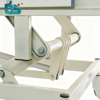 Lit médical manuel polyvalent à 3 fonctions avec plateau froid, 6 rails latéraux pliables en acier inoxydable pour clinique et hôpital