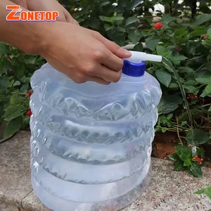 New Design 3L 5L 8L 10 Liter 15 Litre Portable pressurized Foldable Flexible Water Storage for Outdoor Camping Picnic