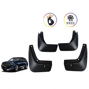FOR Genesis Gv80 Mud Flaps 2019 2024 Black <b>Plastic</b> Fender Guards For Car Protection - Product Image 5