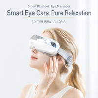 Masseur oculaire intelligent pliable avec lecture de musique Bluetooth, massage électrique par contact pour la zone des yeux à domicile
