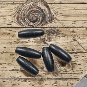 wooden <b>Beads</b> 8*22.5mm Natural Wood Loose Hole 3mm DIY <b>Men</b> Necklace <b>Bracelet</b> Jewelry Making Findings - Product Image 3