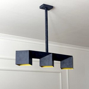 Minimalist Modern Rectangle Chandelier <b>Led</b> <b>Light</b> E27 Switch Control For Hotels And Guesthouses - Product Image 1