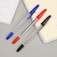 Stylos à bille pour fournitures de bureau, pointe fine de 0,5 mm, rouge, bleu, noir, pour papeterie d'entreprise, écriture professionnelle