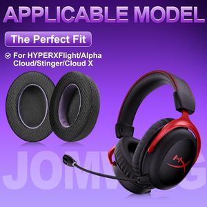 Jomwag Bantalan Telinga Pengganti Berbahan Jaring Bernapas untuk Kingston Flight/Alpha/Cloud/Stinger/Cloud X Hitam/Ungu Buatan Cina Non-Privat - Product Image 2