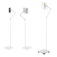 Nouvel arrivage : Support de sol en alliage d'aluminium pour téléphone et tablette, 4,3 kg, réglable, rotation à 360°, pour diffusion en direct, chevet et bureau