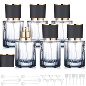 Flacon de parfum de luxe 20 ml en verre, couleur or métallique, impression sérigraphique, pulvérisateur à pompe, bouchon à vis, flacon de parfum vide artisanal - Product Image 4