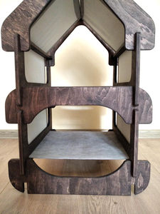<span class=keywords><strong>Chalet</strong></span> de luxe pour chat, hamac élégant pour petit chien, lit pour deux chats - Product Image 2
