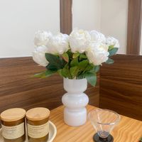 Faux bourgeons de pivoine, fleurs artificielles en soie pour la décoration de salon, arrangement floral de mariage, accessoires de photographie, fausses pivoines