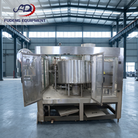 Machine de remplissage automatique polyvalente pour différentes tailles de bouteilles, remplisseuse linéaire par gravité avec réglage facile du volume