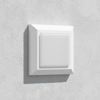 Lumière murale LED extérieure carrée étanche FULIDI en matériau PC, homologuée SAA, P1251 IP65 3.8W CEROHSCB, pour utilisation sur les escaliers