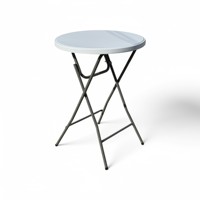 Table de bar pliante portable pour mariage, fête, événement, hauteur 110 cm, table haute en plastique HDPE pour cour extérieure