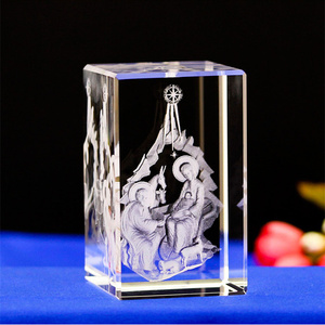 Serie de Cristal 3D de Jesús, Recuerdos Religiosos, Artesanías, Decoración, Regalo Religioso - Product Image 4