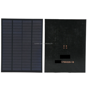 แผงโซลาร์เซลล์แบบกำหนดเองชนิด N PET 12V 5W 6W 18V ประสิทธิภาพ 19% ขนาดเซลล์ 156.75 มม. ชุดอุปกรณ์ชาร์จแบตเตอรี่พลังงานแสงอาทิตย์ DIY ขนาด 220x170 มม. - Product Image 4