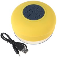 Haut-parleur de douche étanche IPX4 avec ventouse, mini haut-parleur Bluetooth avec basses pour salle de bain et piscine
