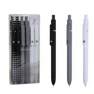 Paquete de 5 Bolígrafos de Tinta Negra Japonesa de Alta Gama, Punta Fina de 0.5 mm, Diseño Geométrico Deformado, Color Personalizado, Promocionales - Product Image 5