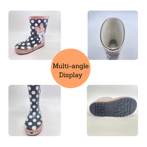 Popular OEM de alta calidad Mickeys <span class=keywords><strong>Mouse</strong></span> famosa Impresión de dibujos animados impermeable antideslizante Botas de lluvia para niños - Product Image 2