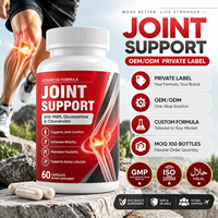 Capsule de soutien articulaire avec chlorhydrate de glucosamine et chondroïtine pour une meilleure densité osseuse, faible teneur en sucre, pour adultes