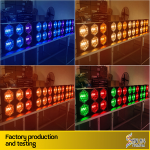 Luz de escenario LED COB RGBA 4 en 1, 6x50W, 6 ojos, diseño de panal de doble fila, DMX 24 canales, doble función para festivales, conciertos, DJ, discotecas - Product Image 5