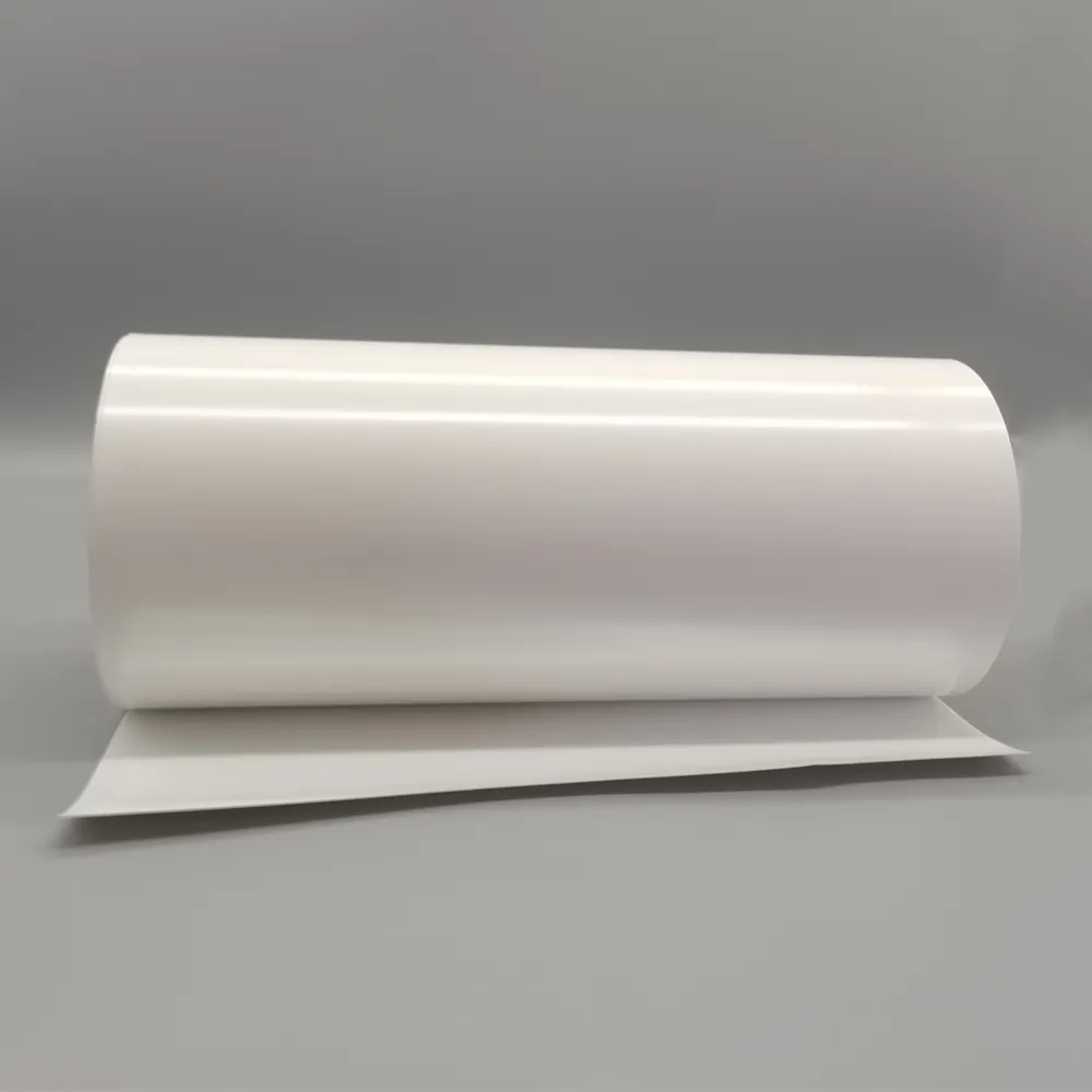 50 mikron mat yüzey beyaz renk PET Film Polyester Mylar bant kablo yalıtımı için Mylar Film rulosu