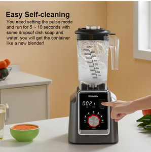 Akıllı Elektrikli <span class=keywords><strong>Blender</strong></span> Otomatik Zamanlayıcı Fonksiyonlu Plastik Kap Buz Kırma Düşük Gürültülü Karıştırma Öğütme Pişirme İçin - Product Image 4
