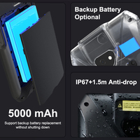 Langhuike T3 Pro Android 13,0 4G Escáner de código de barras PDA de mano resistente 1D/2D/2D Código QR IP67 Pantalla de 5,5 "64GB + 6GB Memoria en stock