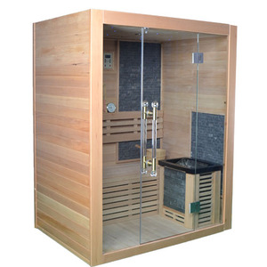 Wholesale 1-2 Person Capacity Indoor Solid Wood <b>Computer</b> Control Panel Steam Sauna with 1 Years Warranty - Product Image 3