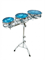 Tambour rotatif de 6+8+10 pouces, très populaire et vendu en gros. Prend en charge le logo personnalisé pour les instruments de percussion.