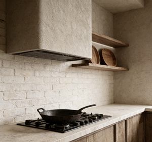 Custom Solid <b>Wood</b> Kitchen Cabinet Set | Rustic Texture <b>Cupboards</b> | Stylish Natural <b>Wood</b> Kitchen Storage for Earthy Interiors - Product Image 6