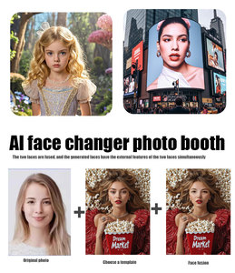 Photomaton IA Métallique Libre-Service à Monnayeur pour Selfies Artistiques, Usage Commercial, Prise UE, Garantie 12 Mois, Multilingue (Anglais) - Product Image 5