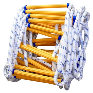 Échelle en résine polyester souple pour évacuation de sécurité, échelle de corde antidérapante pour évacuation d'urgence en cas d'incendie, entraînement - Product Image 1