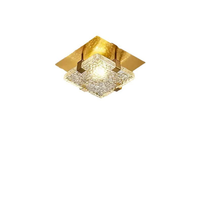 Plafonnier de balcon, couloir, entrée, design créatif, plafonnier en cristal cube pour hôtel.