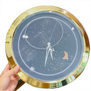 ソースファクトリーからの直接販売: 16インチの特徴的でパーソナライズされた金属製の壁時計、サイレントで正確なタイムキーピング。 - Product Image 5