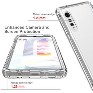 Dégradé de couleur 360 couverture complète transparente TPU PC Protection antichoc étui de téléphone Transparent pour <span class=keywords><strong>LG</strong></span> <span class=keywords><strong>Velvet</strong></span> K22 K42 - Product Image 5